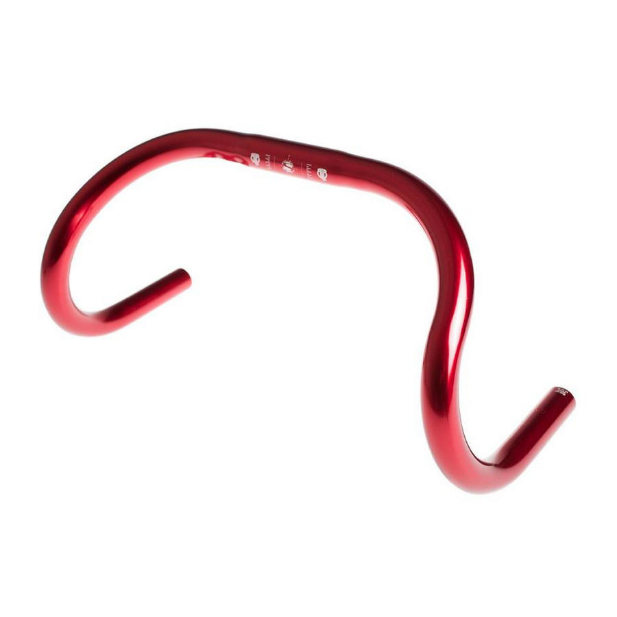 Manubrio Track Drop Bar 380 mm rosso