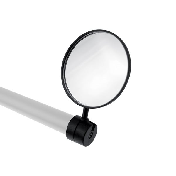 Universal mirror with handlebar end connection