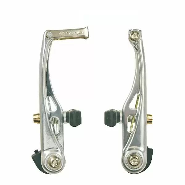 Coppia freni V-brake in alluminio colore silver - image