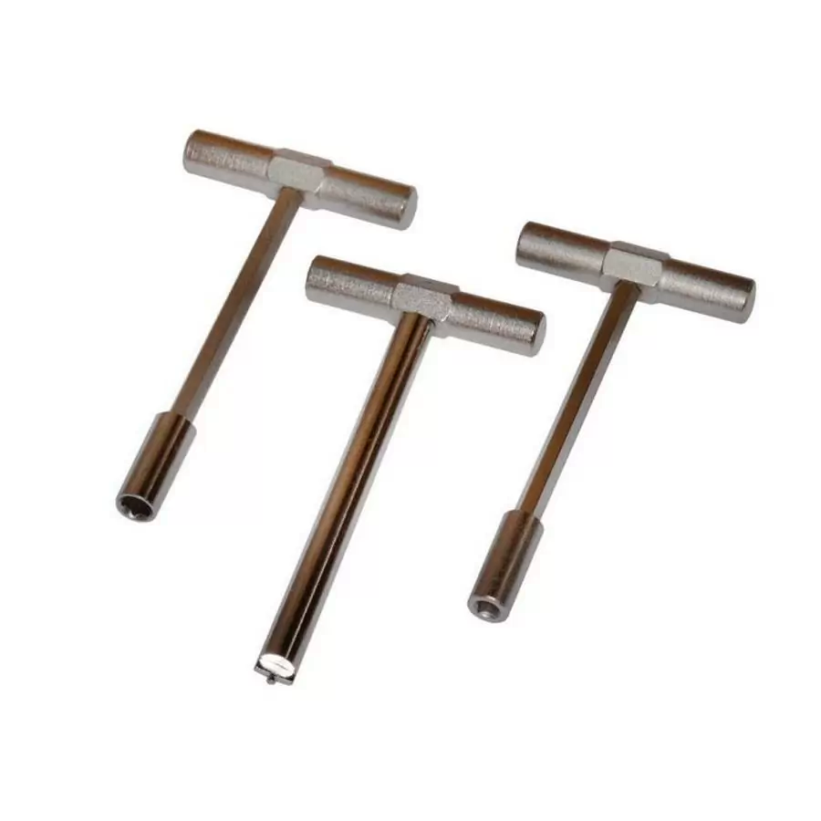 Set spoke wrenches hex and slit with pin - image