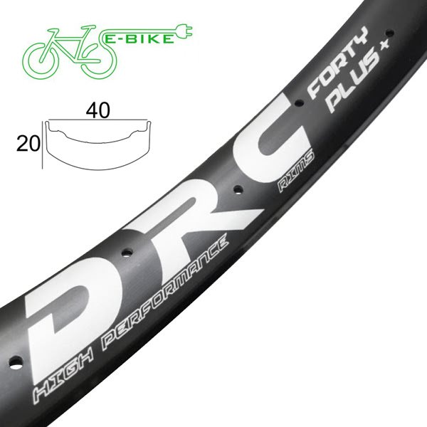 Cerchio Forty Plus e-bike / All mountain canale interno 40mm 32 fori