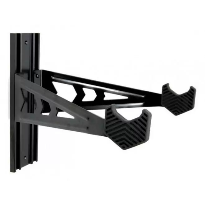 Bycicle holder velo wall rack 2 arms black - image