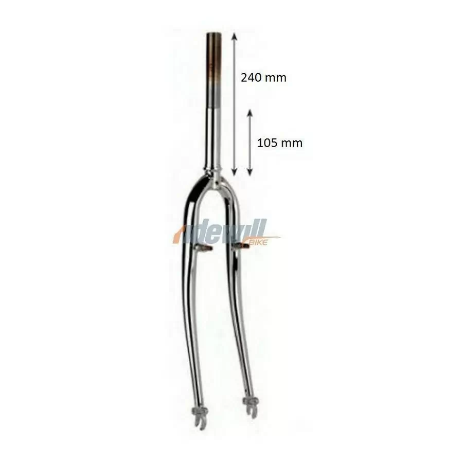 Fork city touring 28'' threaded 1'' chrome silver - image