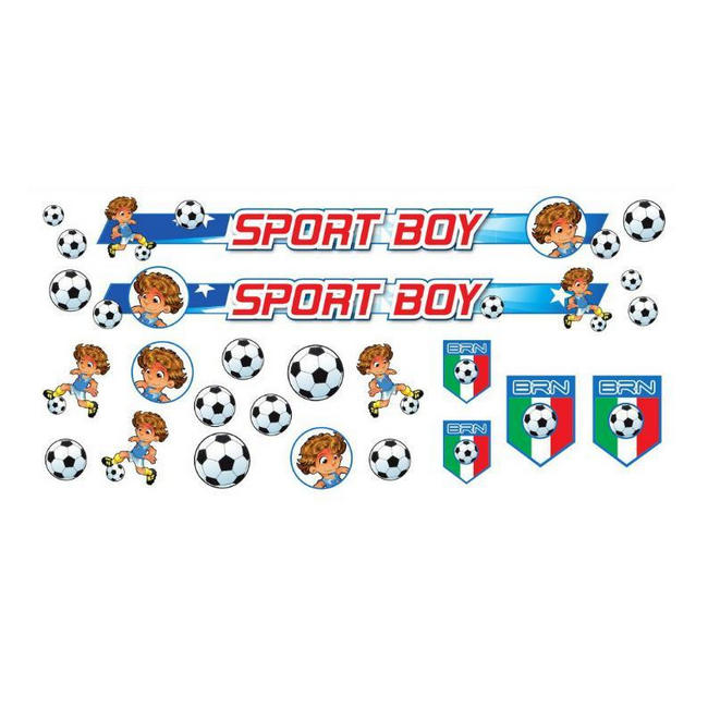 Conjunto de adesivos decorativos Sport Boy