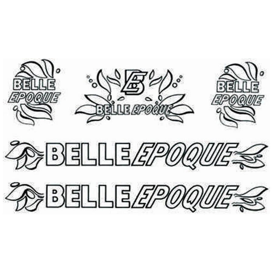 Decorative stickers set Belle Epoque white