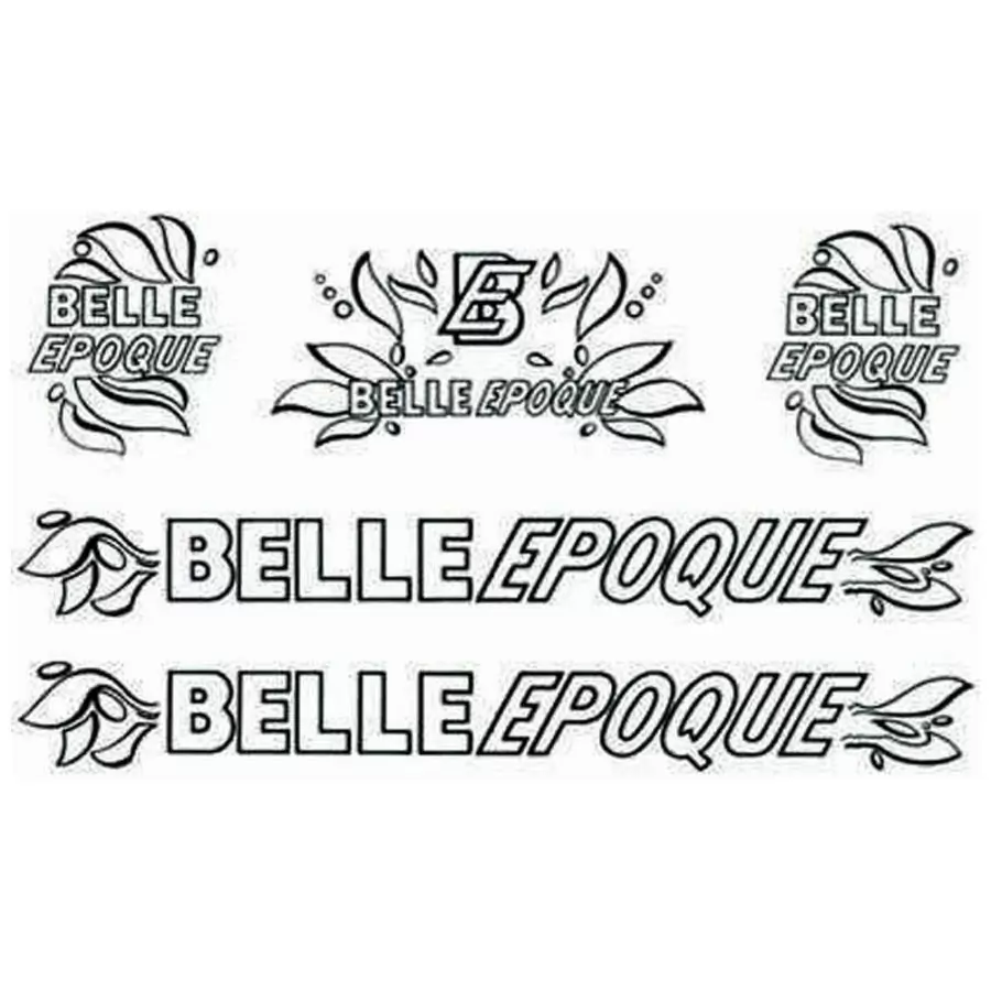 Decorative stickers set Belle Epoque white - image