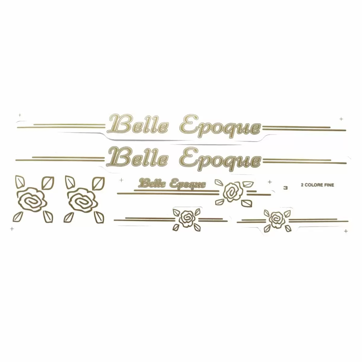 Decorative stickers set Belle Epoque gold - image