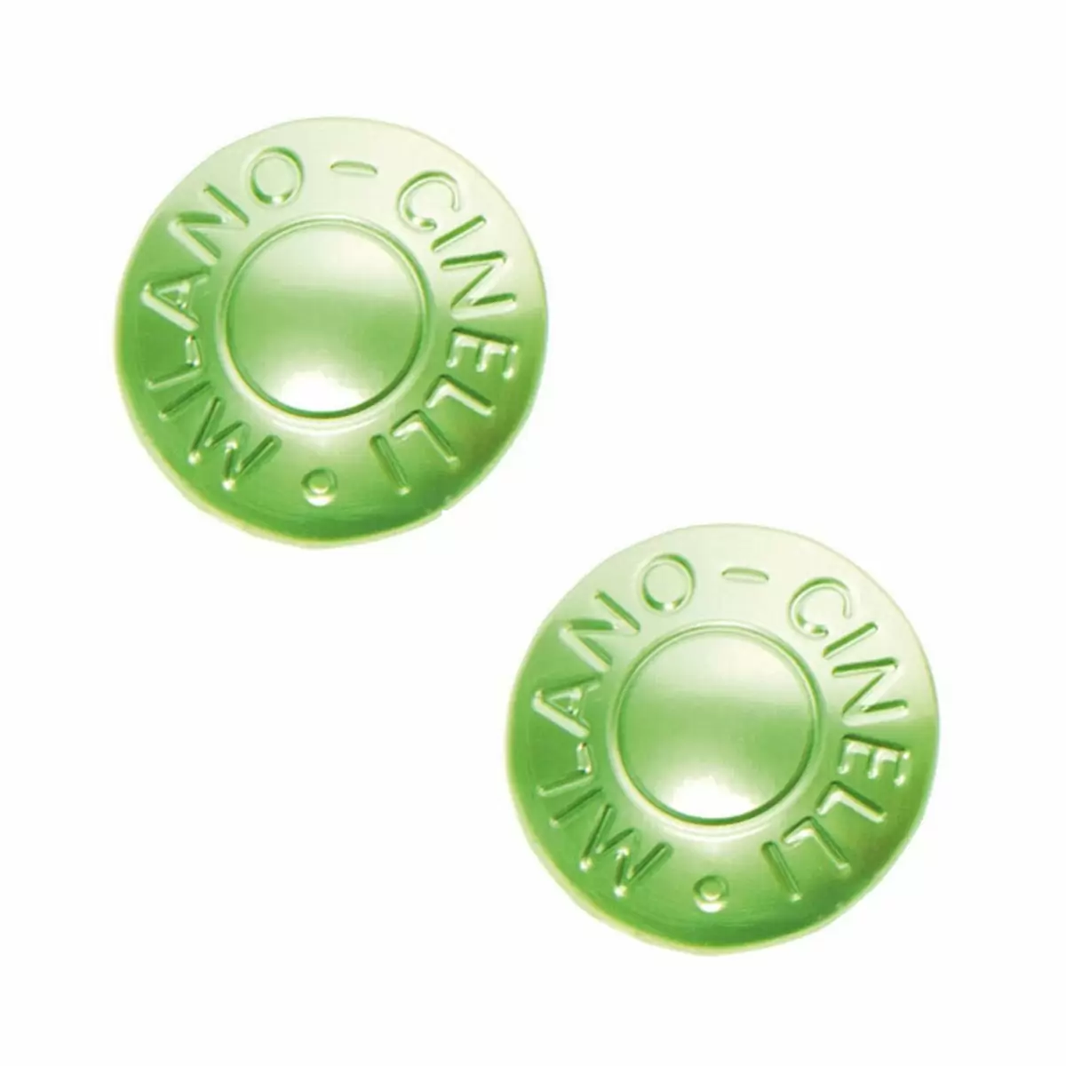 Pair anodized green handlebar plugs - image