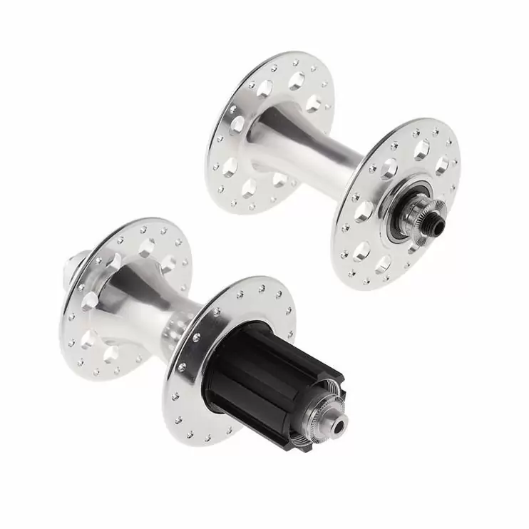 Pair of Campagnolo aluminum hubs 8/9/ 10s - image