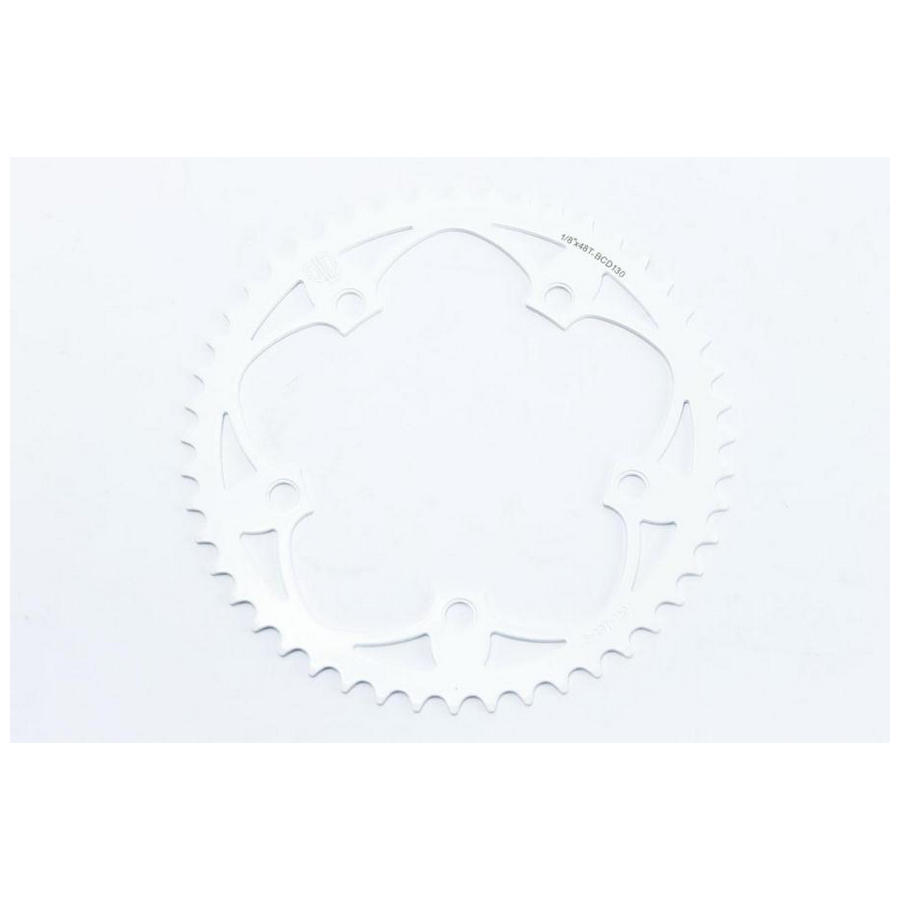 Corona Pista Vera 48 denti 130 mm bianco