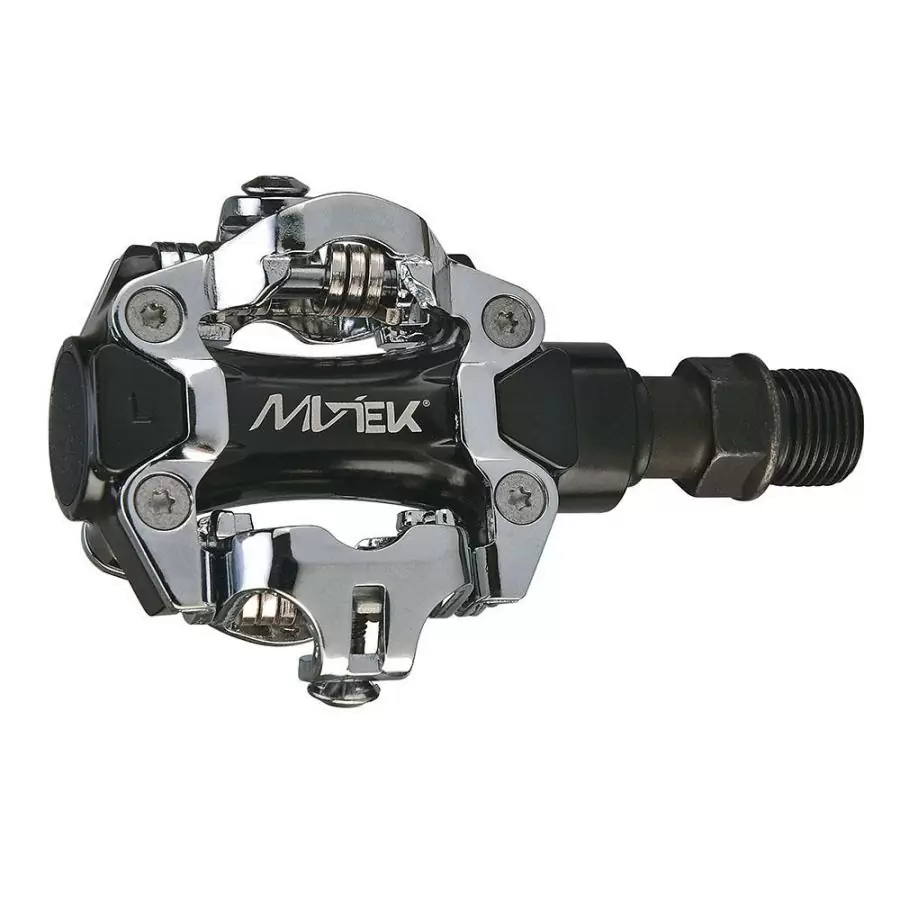 Pair pedals mtb m101 double clamp spd black - image
