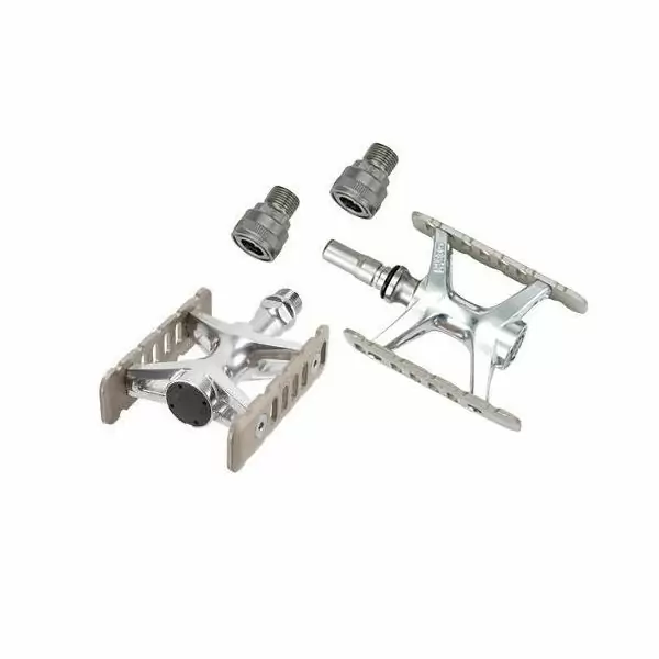 Pair removable pedals promenade ezy titanium colour #1