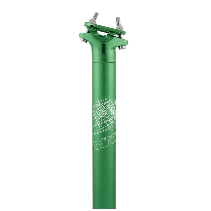 Seat post 31.6 x 350 mm green color - image