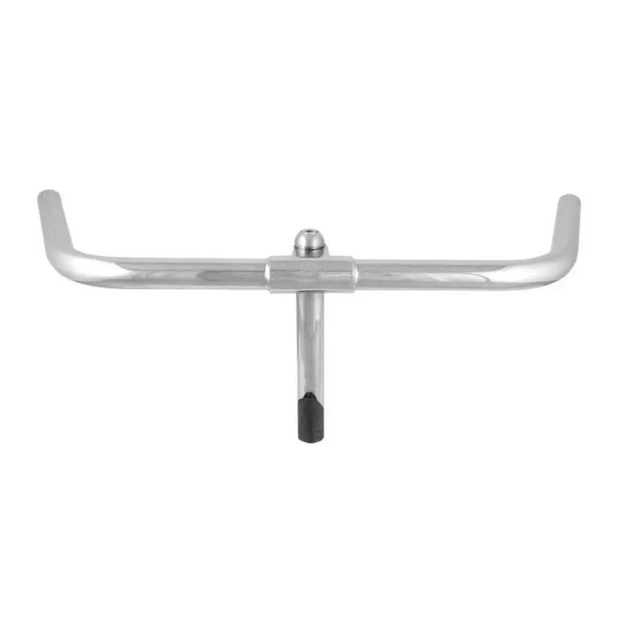 Handelbar Touring steel chrome without levers - image