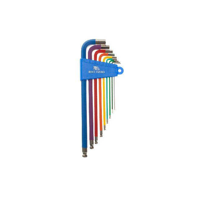 Kit 9 hexagon socket wrenches