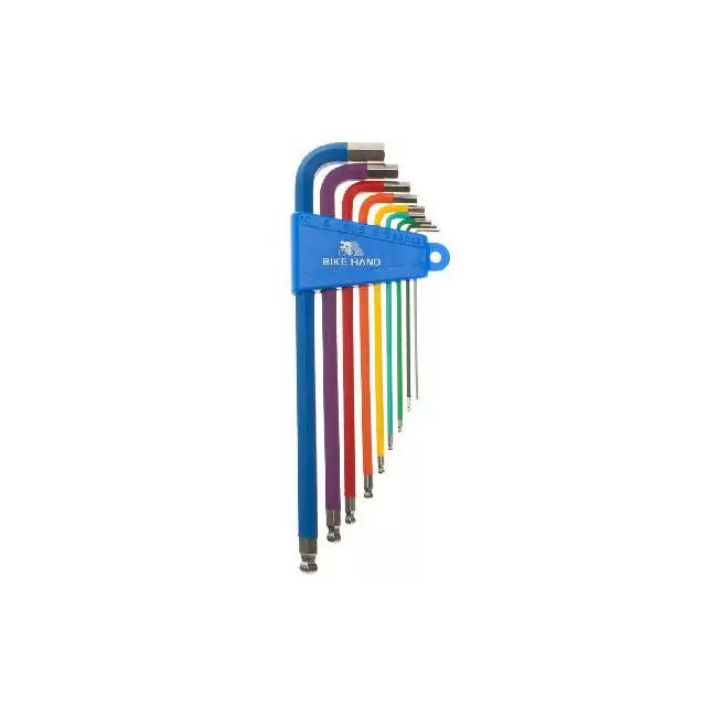 Kit 9 hexagon socket wrenches - image