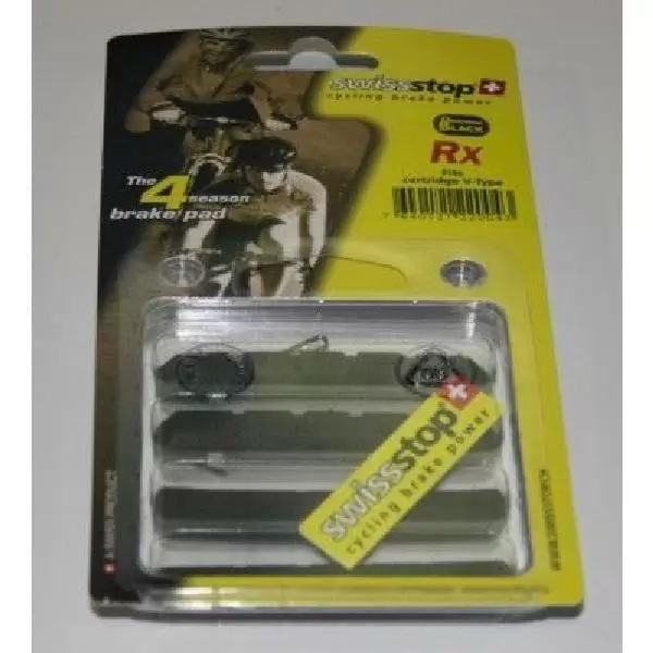 Brake spare pads RX Plus v-brake mtb power black 4 pieces #1