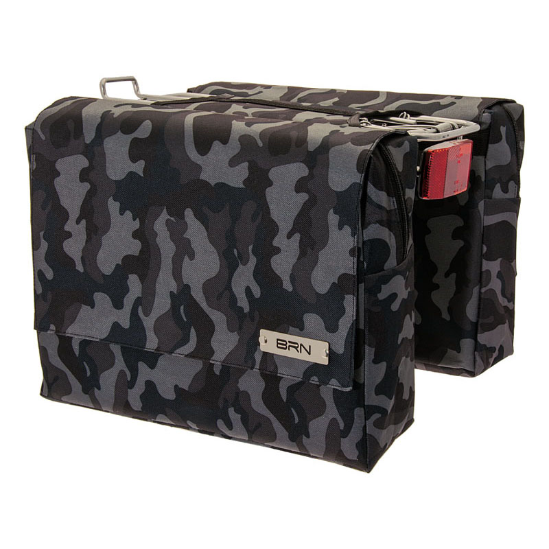 Rear side bags Trendy camouflage grey
