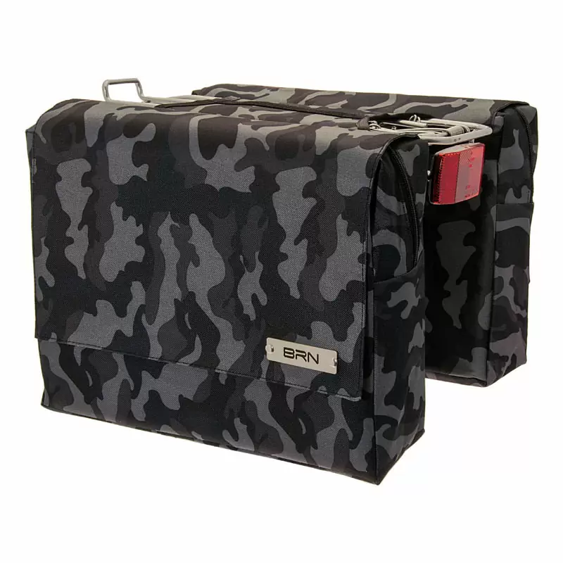Rear side bags Trendy camouflage grey - image
