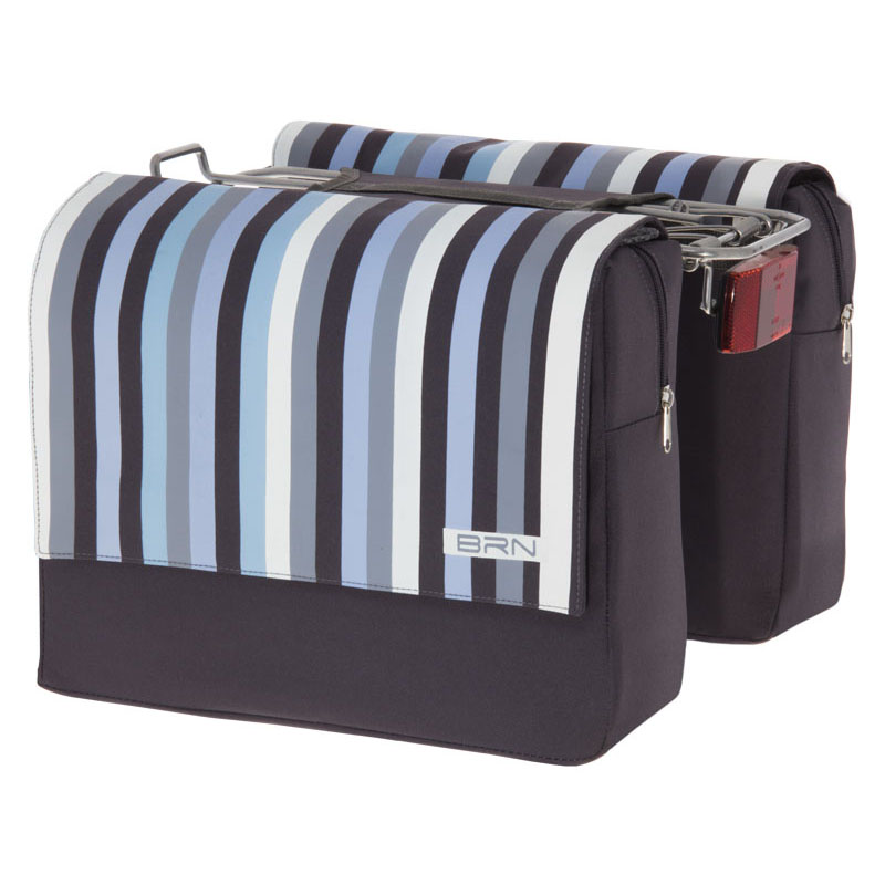 Rear bags with blue stripes