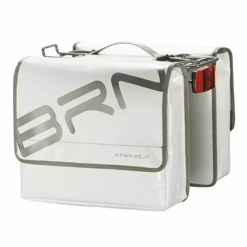 Bags rear saddlebag Truck PVC waterproof white - image
