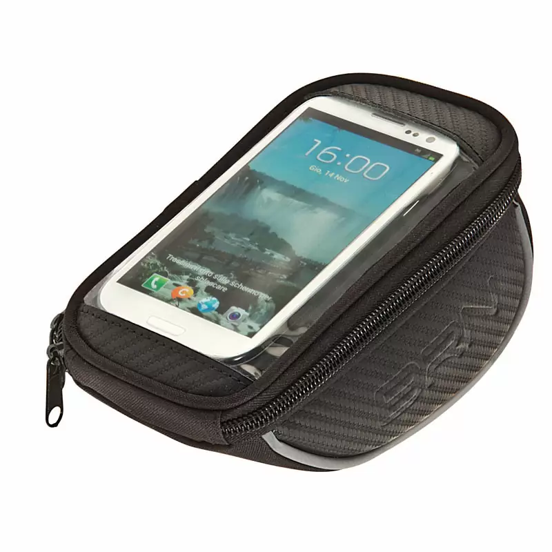 Handlebar fixed bag smart smartphone holder black large - image