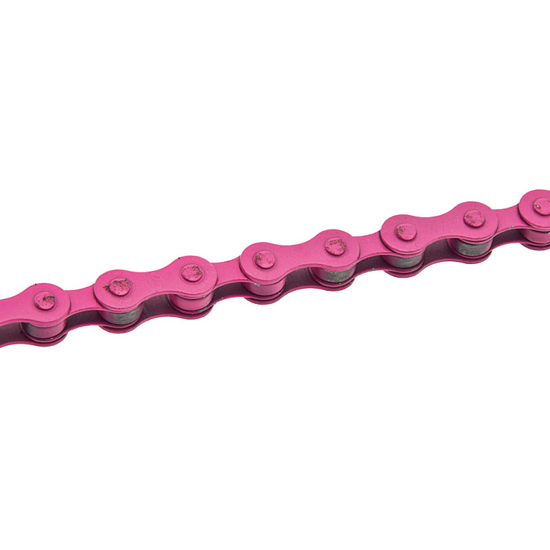 Bicycle chain for fixed single speed 1 speed pink color