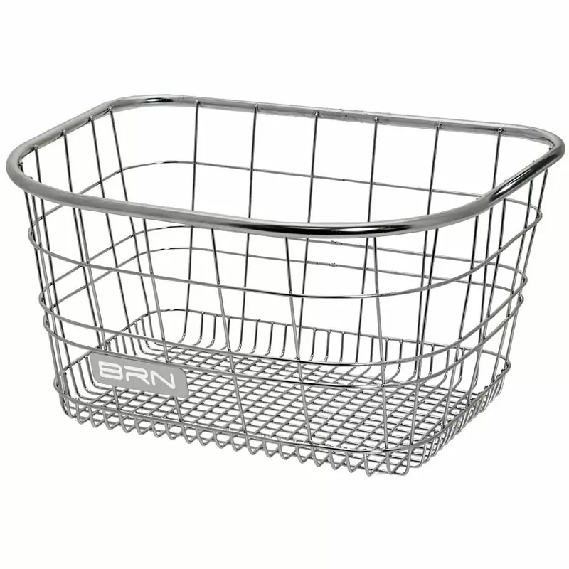 Front basket metal inox steel silver - image