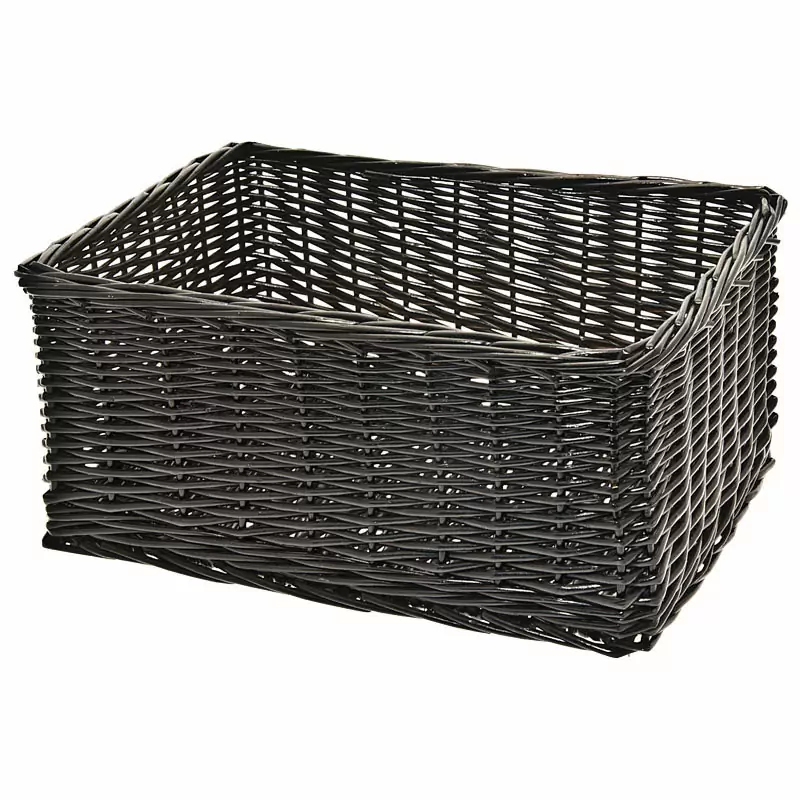 Monella black wicker basket - image