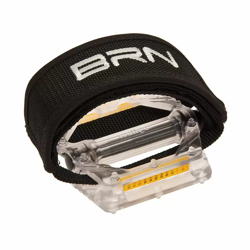 Cinturini per pedali bmx/fixed nero-bianco - image