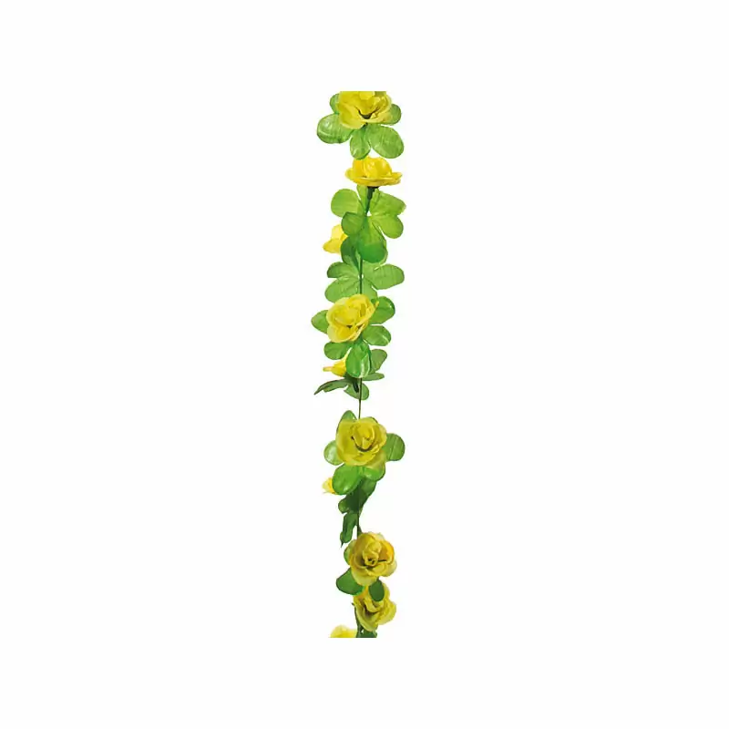 Couronne de fleurs jaunes - image