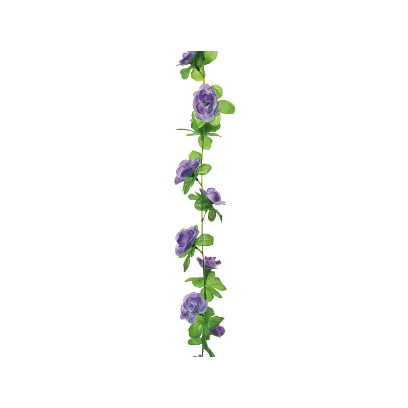 Ghirlanda con fiori viola