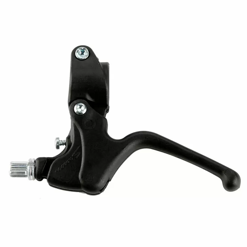 pair brake levers bmx / baby black plastic - image