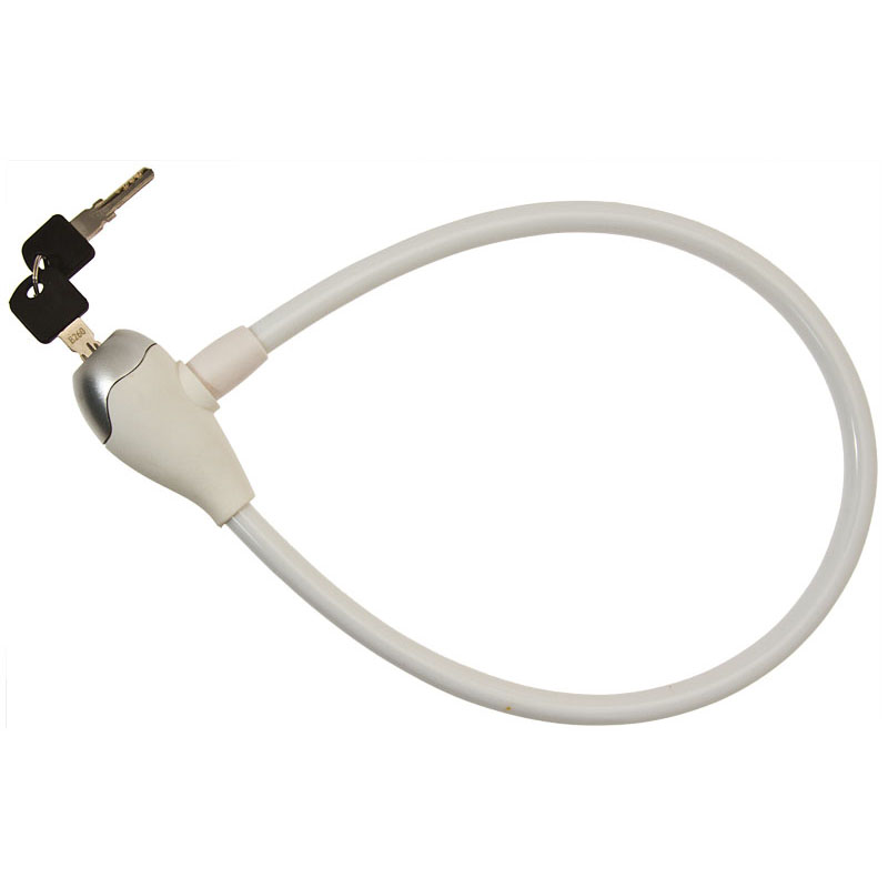 cable lock silicone 12x650mm white