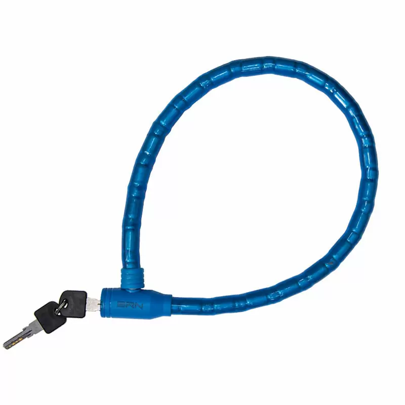 Câble antivol spirale combinaison tendance 18 x 900mm bleu BRN Berna