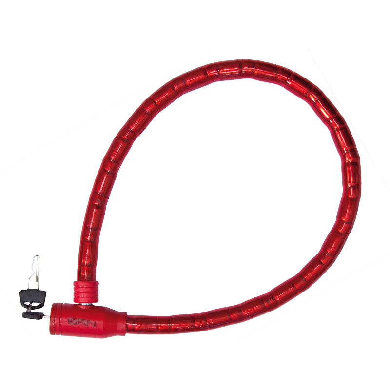 Bloqueio de cabo espiral trendy maxi 22 x 1000mm vermelho