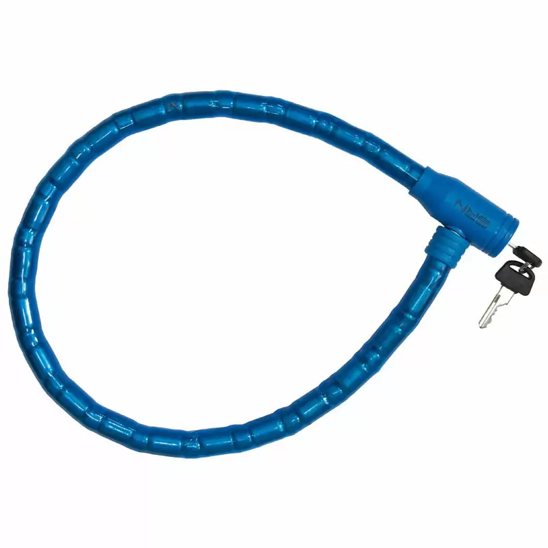 Candado pitón para bici blindo Trendy 80cm x18mm azul - image