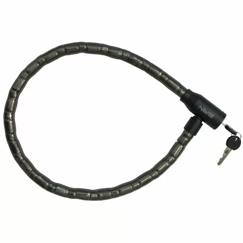 Cadenas pour vélo python noir blindo 80cm x18cm noir - image