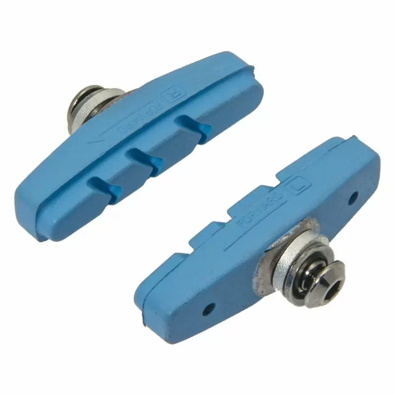 Pair brake pads Race/Fixed in rubber blue - image