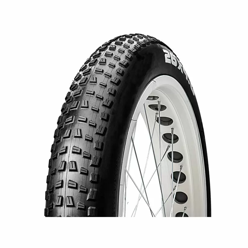 Fat Bike Tire Mtb 26x4.0'' Wire Black - image