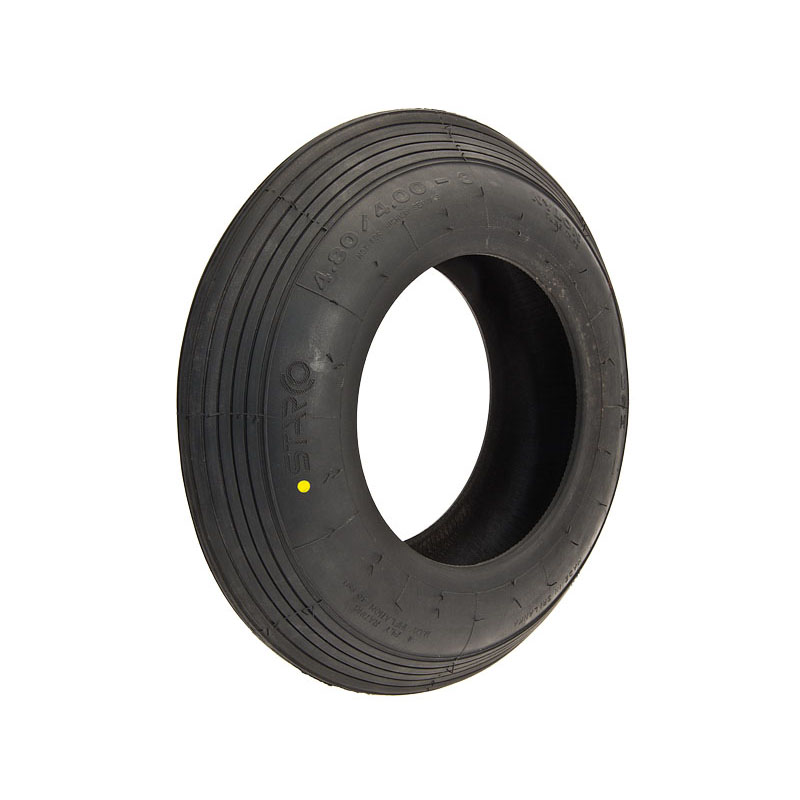 Tire Wheelbarrow Slick 8 x 3.50 Wire Black