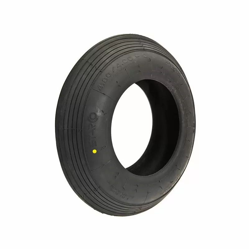 Tire Wheelbarrow Slick 8 x 3.50 Wire Black - image