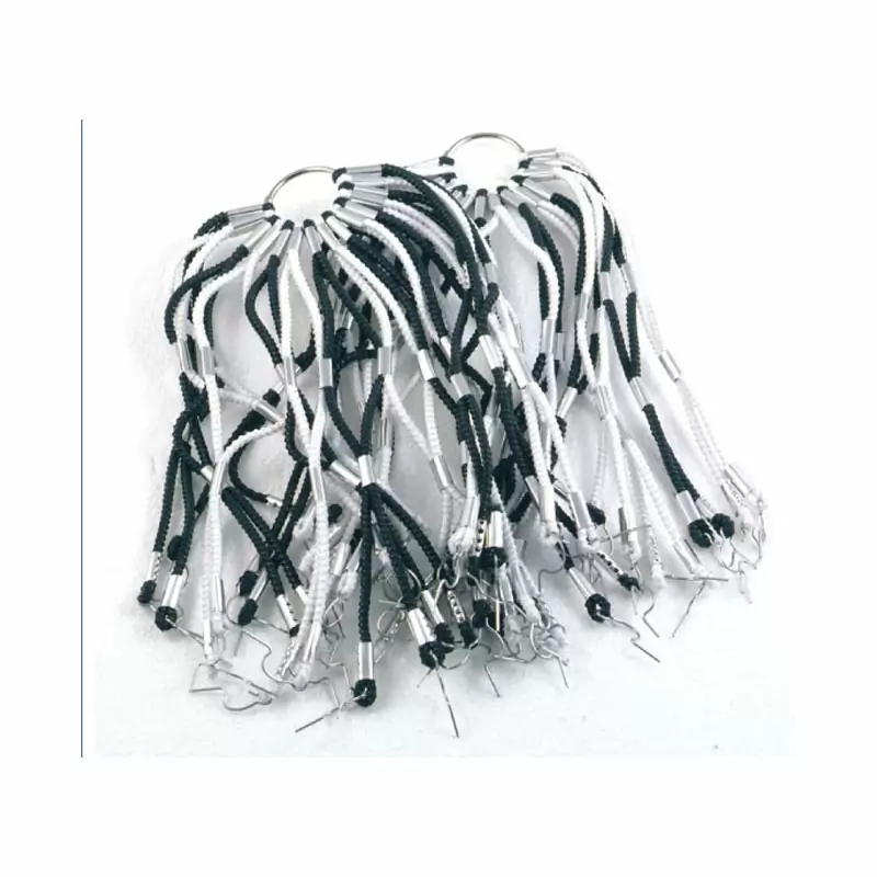 Retina protettiva elastica bianca/nera a strisce - image