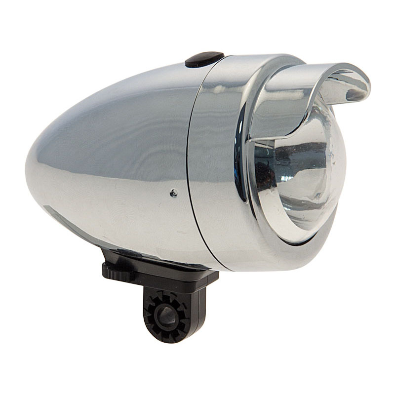 Lanterna frontal vintage eye bateria 50mm cromada