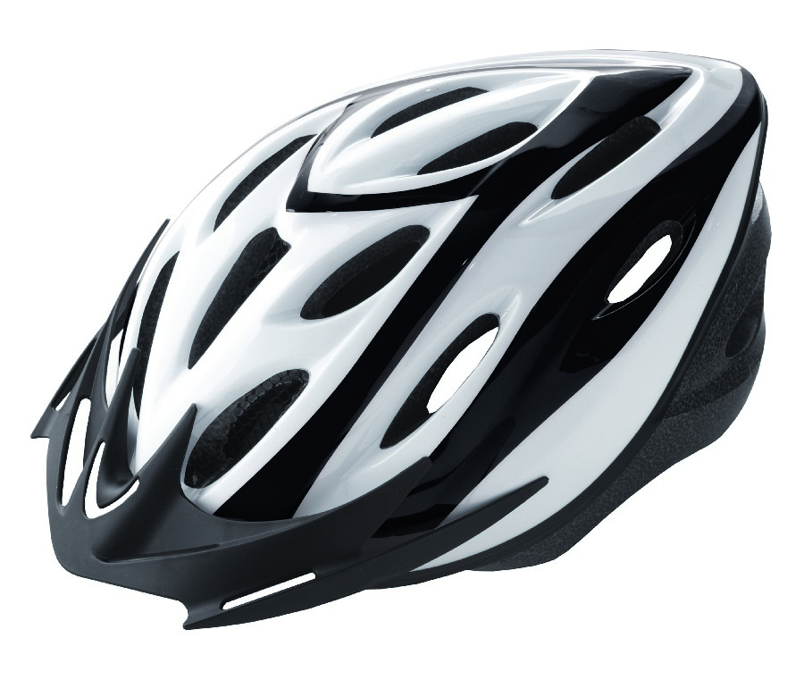 Rider Helmet Black/White Size M (54-58cm)