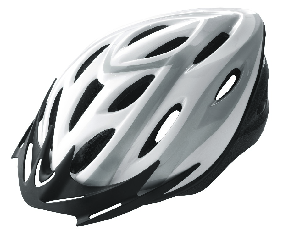 Rider Helmet White/Silver Size L (58-61cm)