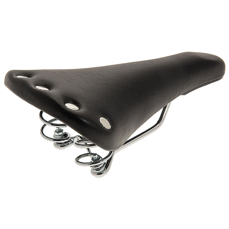 Saddle Vintage Retro Sport With Springs and Studs Black