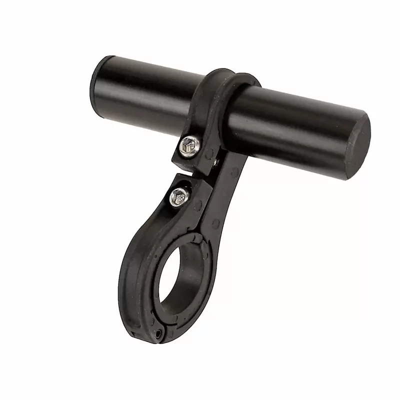 Handlebar bracket for two lights or computer for dumbbells from 22 to 31.8 mm - image