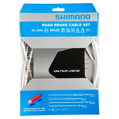 Shimano y8yz98020 set brake cable front rear road dura ace white Set
