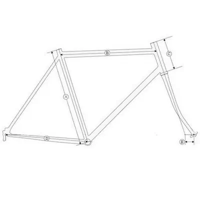 Kit frame fork CR-MO Fat Bike matt white 4959726WK RMS Fat Frame 